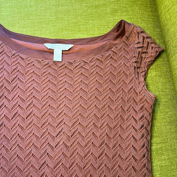 Banana Republic Heritage Collection Terracotta Woven Shift Dress XS - Picture 8 of 11